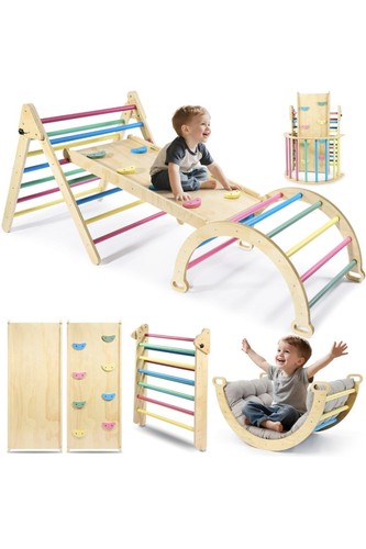Climbing frame with mat - climbing,
