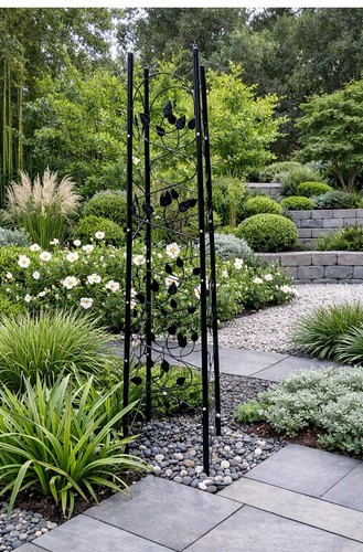 Garden metal obelisk - metal, climbing